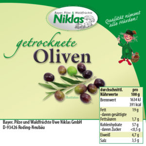 Etiketten Lebensmittel Niklas