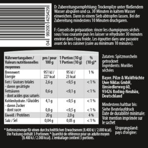 Etikett Lebensmittel Nährwerttabelle